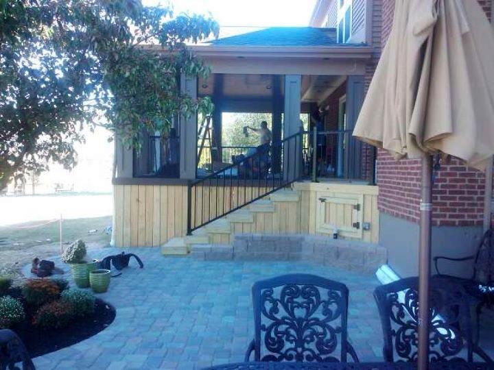 New Screen Porch Installation